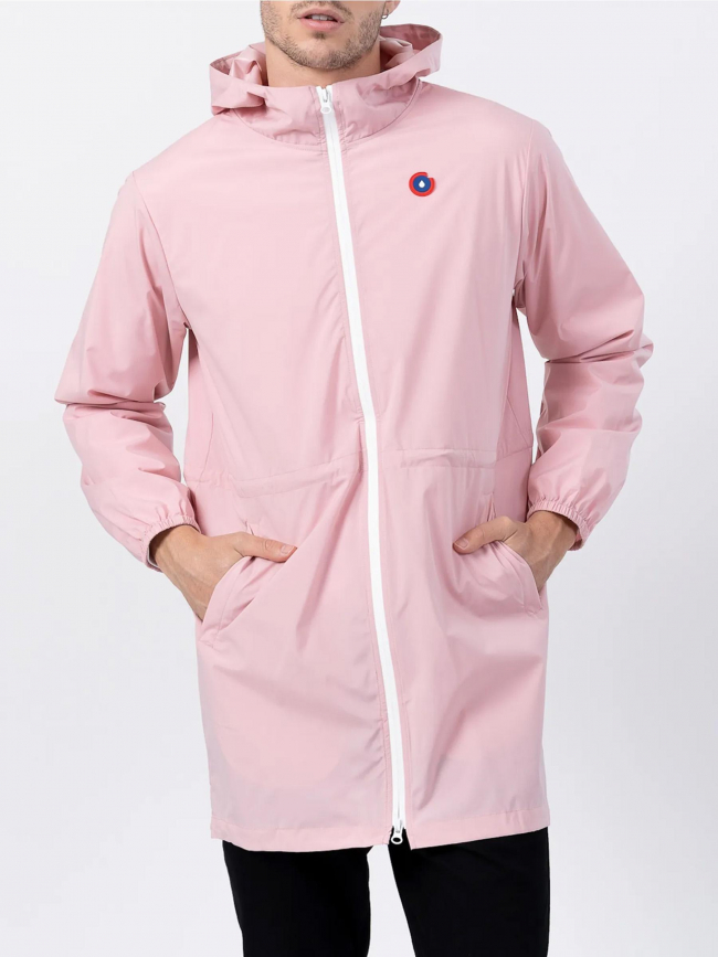 Veste imperméable longue amelot bonbon rose - Flotte