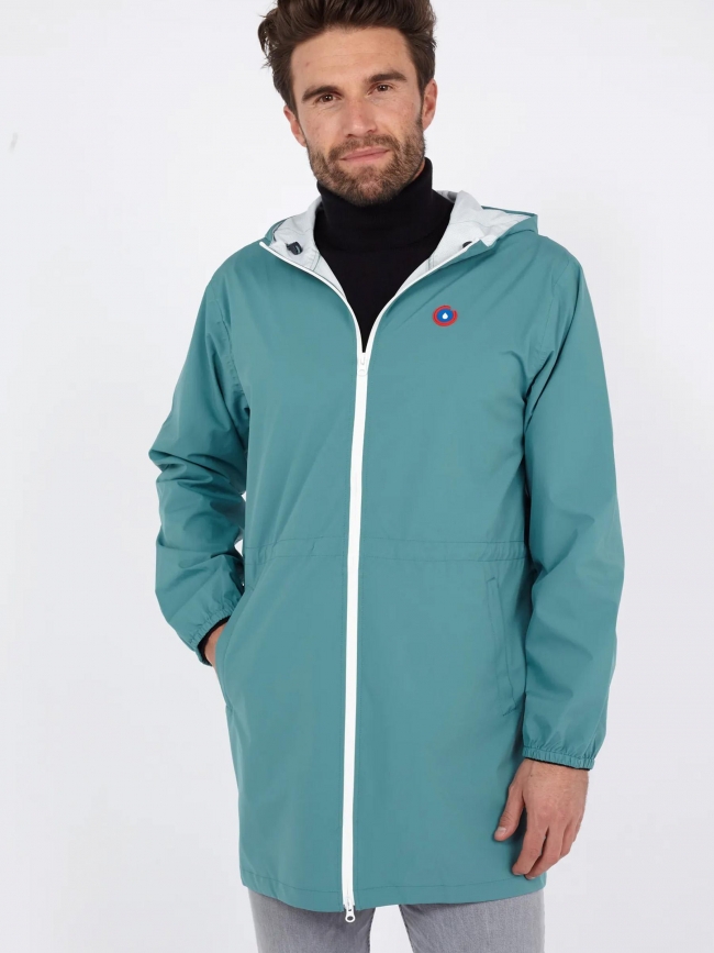 Veste imperméable longue amelot émeraude vert - Flotte