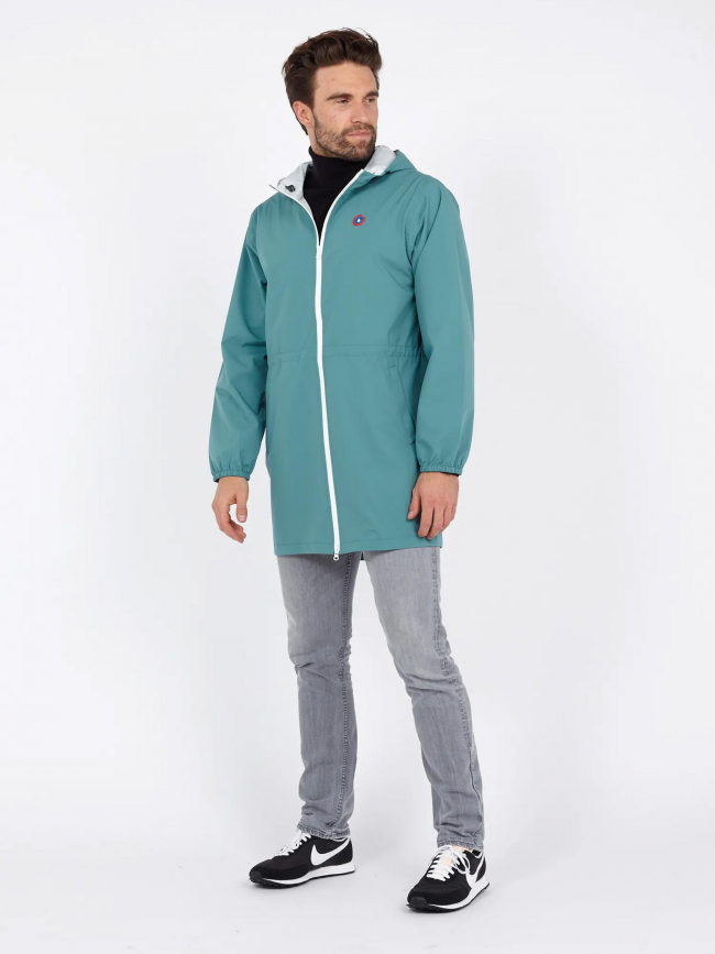 Veste imperméable longue amelot émeraude vert - Flotte