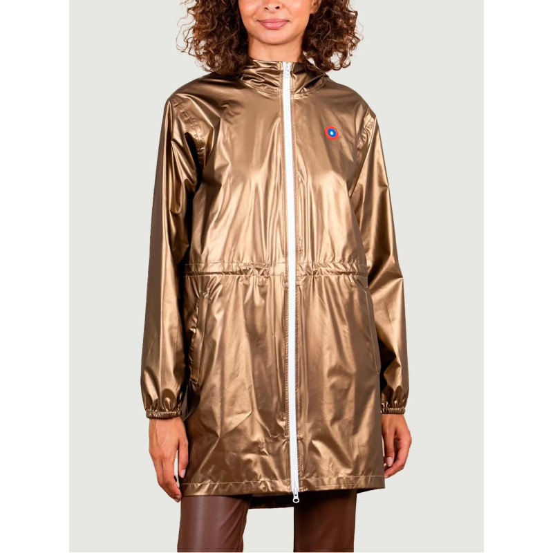 Veste imperméable longue amelot tech gold doré - Flotte