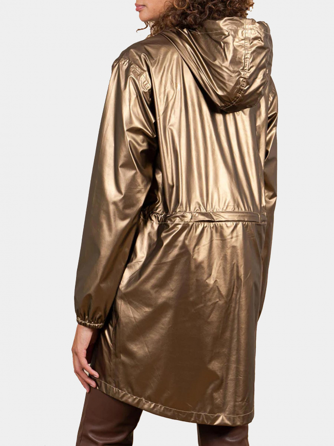 Veste imperméable longue amelot tech gold doré - Flotte