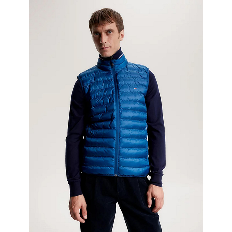 Doudoune sans manche packable bleu homme - Tommy Hilfiger