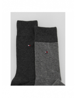 2 paires de chaussettes birdeye gris homme - Tommy Hilfiger