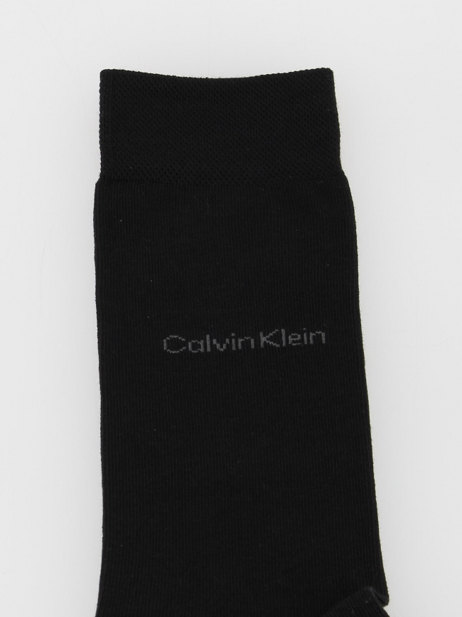 Pack 2 paires de chaussettes badge noir homme - Calvin Klein