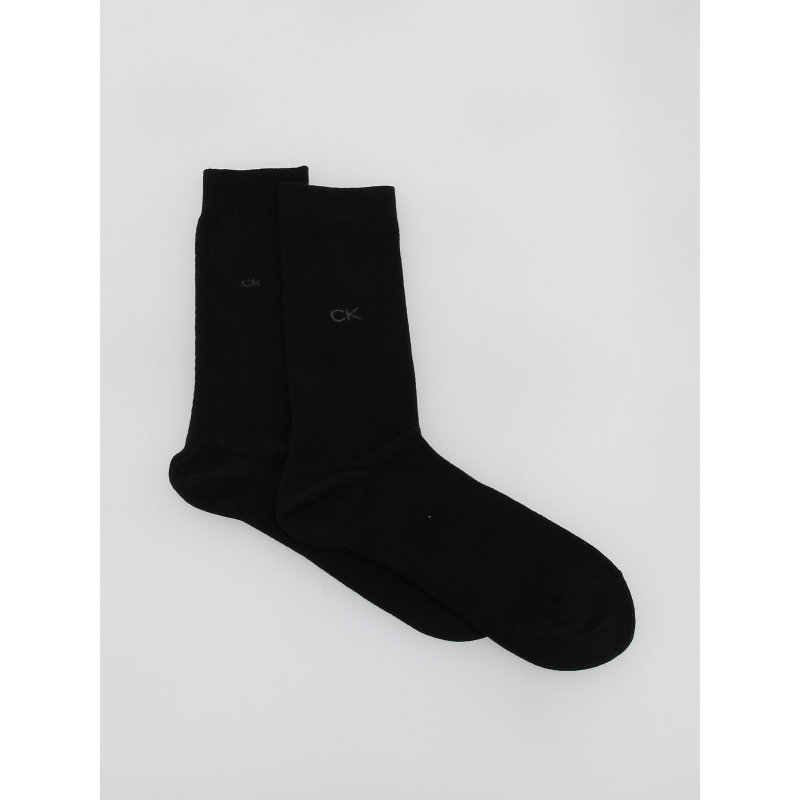 Pack 2 paires de chaussettes basket noir homme - Calvin Klein