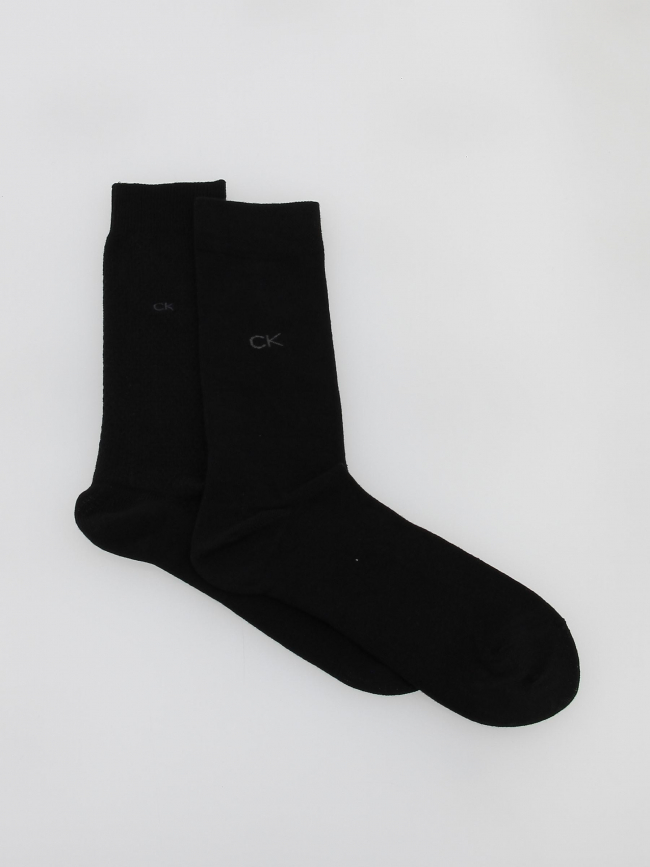 Pack 2 paires de chaussettes basket noir homme - Calvin Klein