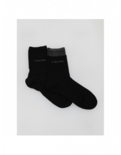 Pack 4 paires de chaussettes paillettes noir femme - Calvin Klein