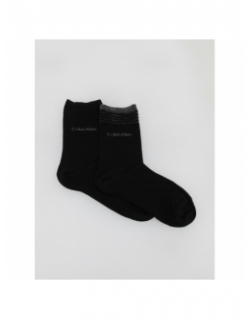Pack 4 paires de chaussettes paillettes noir femme - Calvin Klein