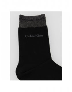 Pack 4 paires de chaussettes paillettes noir femme - Calvin Klein