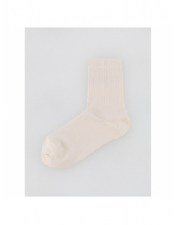 Chaussettes mi-haute rib beige femme - Calvin Klein