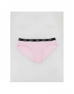 Pack 3 culottes brief stripe rose noir femme - Hugo