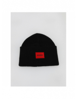 Bonnet en laine xaff noir homme - Hugo