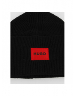 Bonnet en laine xaff noir homme - Hugo