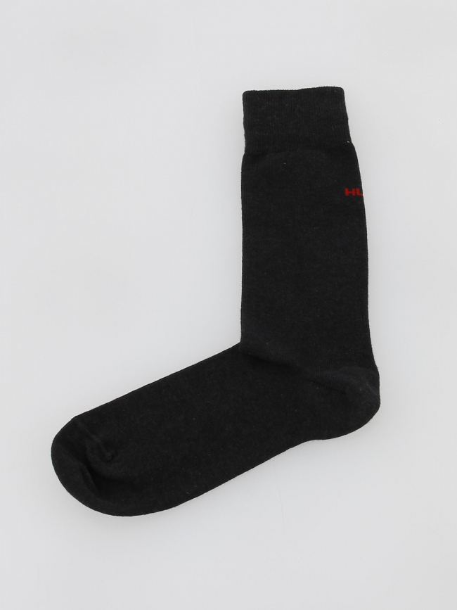 Pack 3 paires de chaussettes hautes gris homme - Hugo