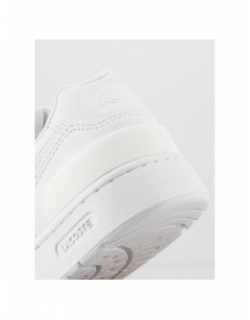 Baskets en cuir t-clip essential blanc femme - Lacoste