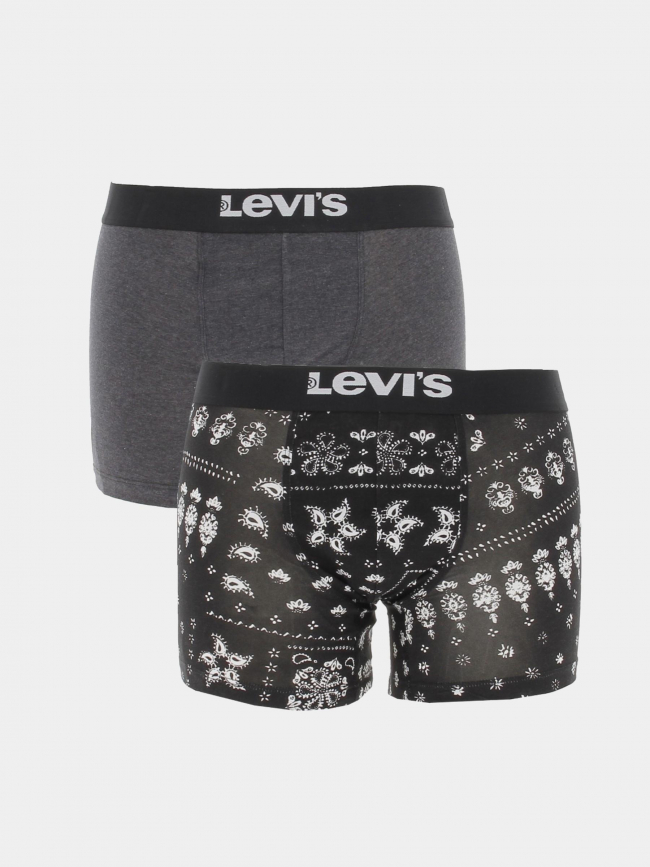 Pack 2 boxers bandana noir homme - Levi's