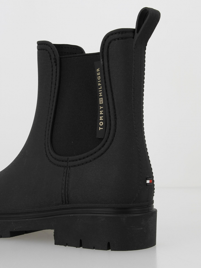 Boots de pluie essential rain noir femme - Tommy Hilfiger