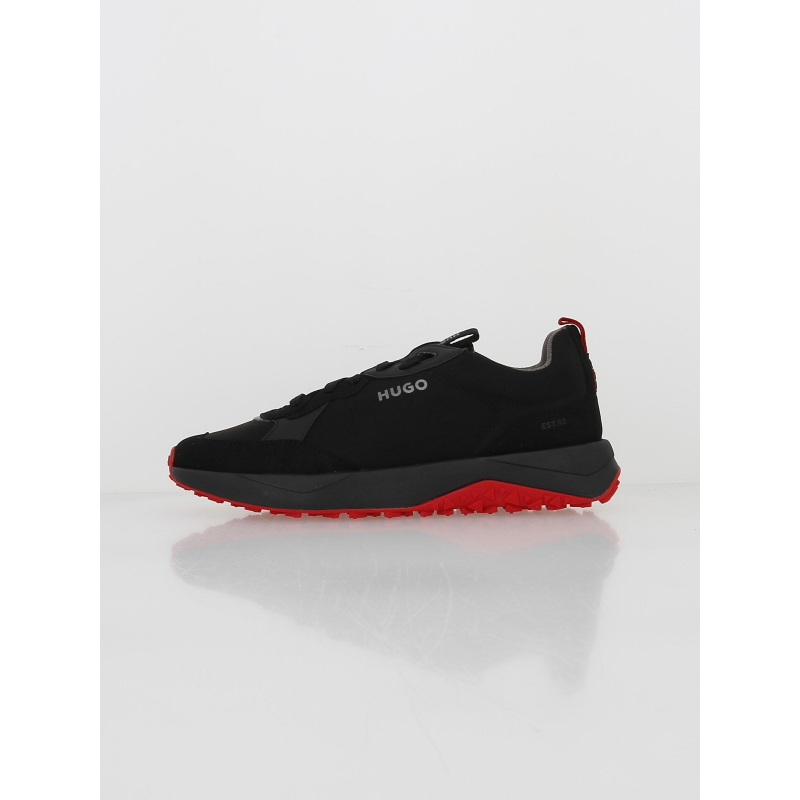 Baskets kane runner noir rouge homme - Hugo