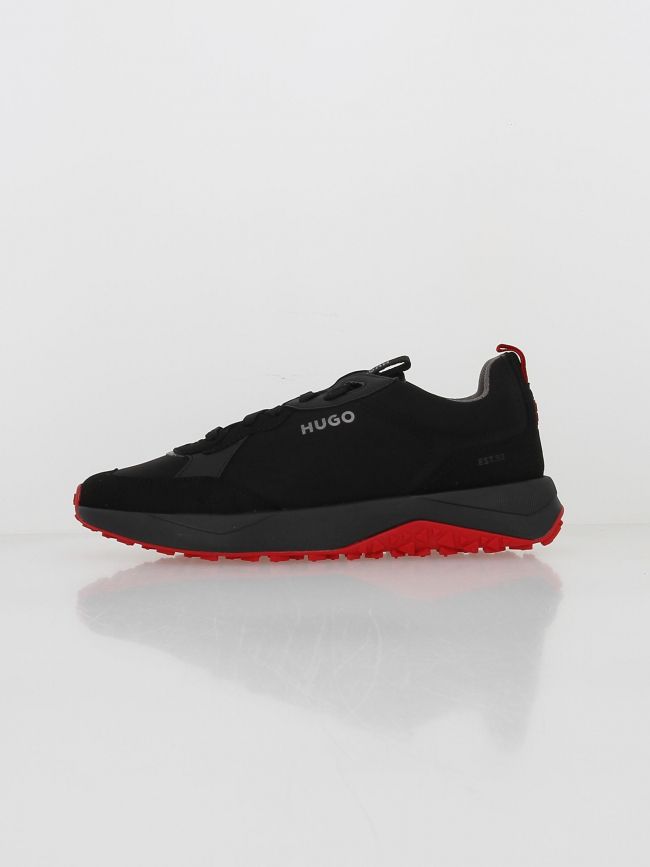 Baskets kane runner noir rouge homme - Hugo