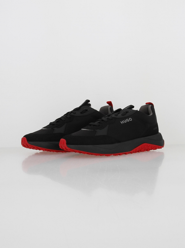 Baskets kane runner noir rouge homme - Hugo