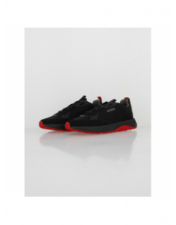 Baskets kane runner noir rouge homme - Hugo