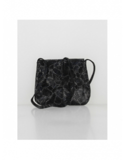 Sac bandoulière cuir totally large party noir femme - Pieces