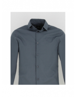 Chemise manches longues slate gris homme - Armani Exchange