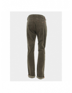 Pantalon chino slim velours kaki homme - Benson & Cherry