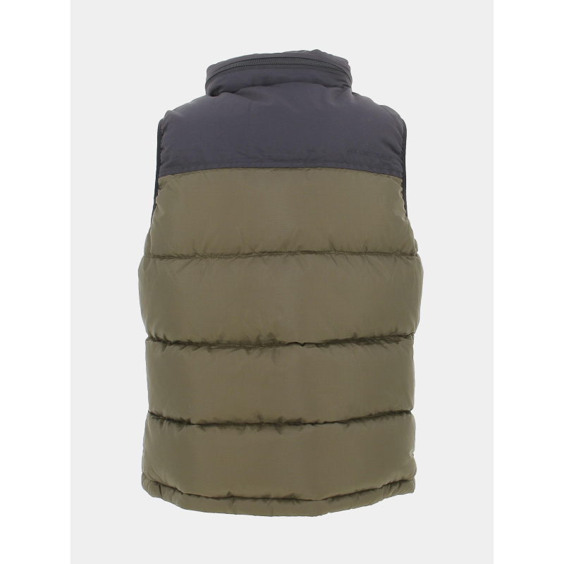 Doudoune sans manche bicolore kaki noir homme Project X