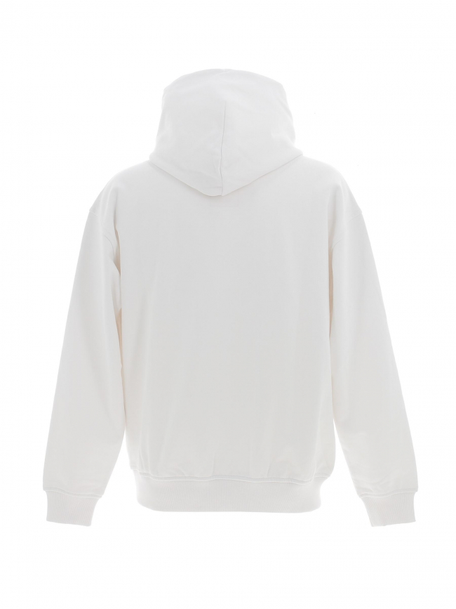 Sweat à capuche embossé dokras blanc homme - Hugo