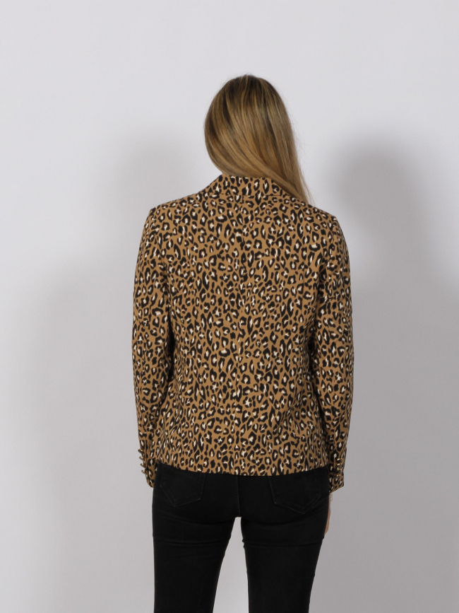 Veste blazer léopard dodo marron femme - Vero Moda