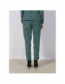 Pantalon droit fluide léopard dodo vert femme - Vero Moda