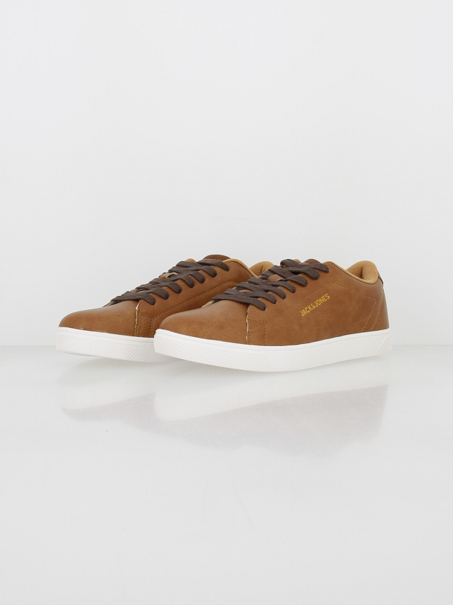 Baskets simili-cuir boss marron homme - Jack & Jones