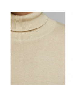 Pull col roulé jemil beige homme - Jack & Jones