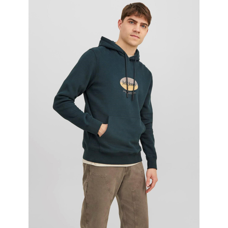 Sweat à capuche jordalston vert homme - Jack & Jones