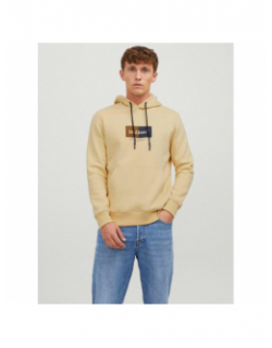 Sweat à capuche jordalston jaune homme - Jack & Jones