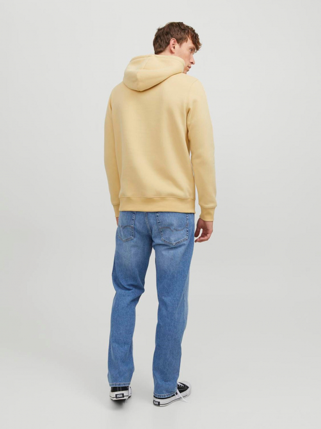 Sweat à capuche jordalston jaune homme - Jack & Jones