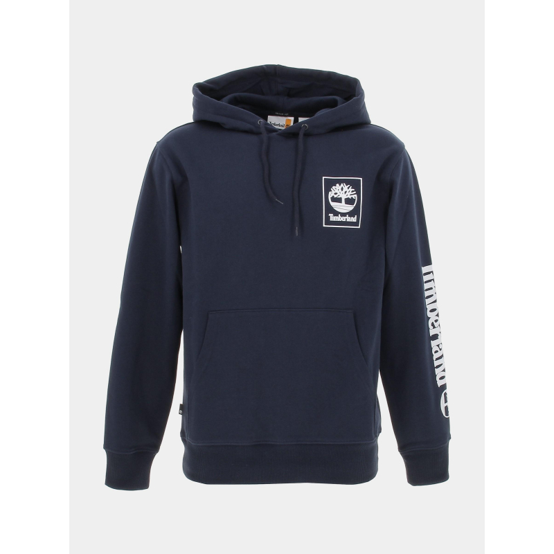 Sweat à capuche logo arbre bleu marine homme - Timberland