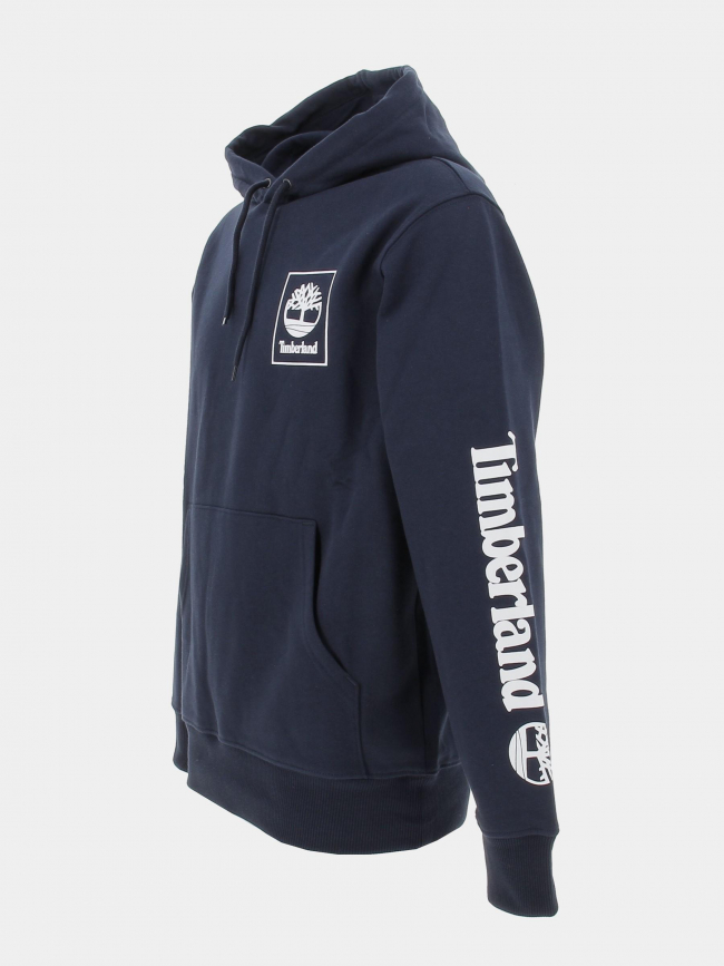 Sweat à capuche logo arbre bleu marine homme - Timberland