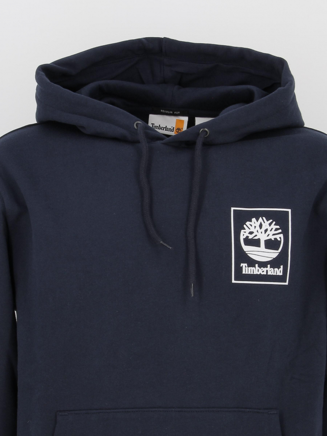 Sweat à capuche logo arbre bleu marine homme - Timberland