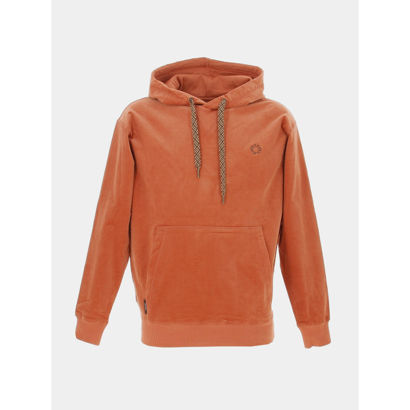 Sweat à capuche duroy orange homme - Deeluxe