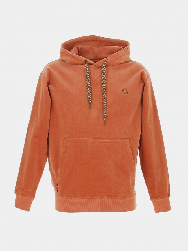 Sweat à capuche duroy orange homme - Deeluxe