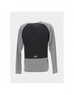 T-shirt de running manches longues gris chiné homme - Rukka