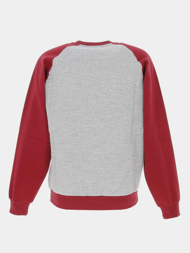 Sweat crewneck bicolore rouge gris chiné homme - Champion