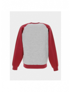 Sweat crewneck bicolore rouge gris chiné homme - Champion