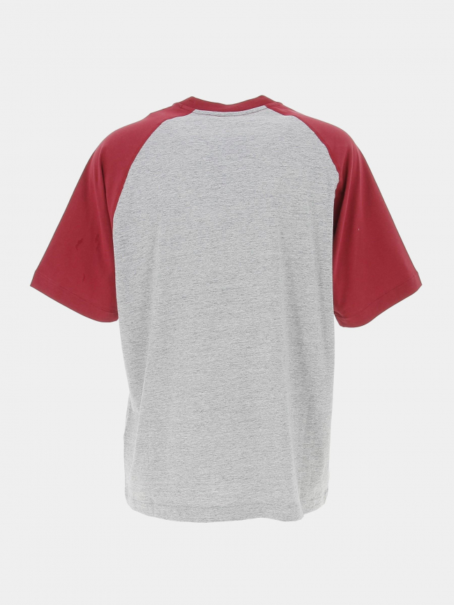 T-shirt crewneck bicolore rouge gris chiné homme - Champion