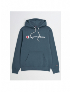 Sweat à capuche logo brodé vert kaki homme - Champion