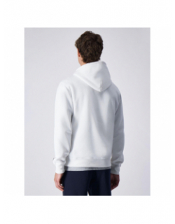 Sweat à capuche logo brodé blanc homme - Champion