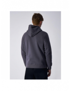 Sweat à capuche logo brodé gris homme - Champion