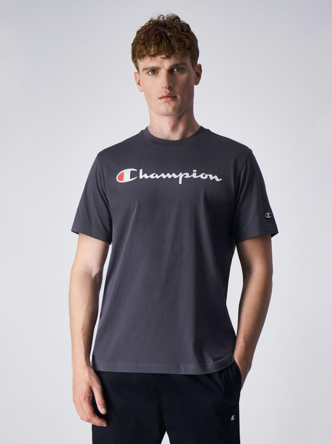 T-shirt crewneck logo gris homme - Champion